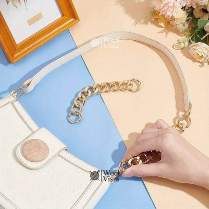 METAL BAG STRAP EXTENSION CHAIN WITH SPRING RING CLASP – 9 INCH & 18 INCH PURSE & WALLET EXTENDER (PACK OF 2)