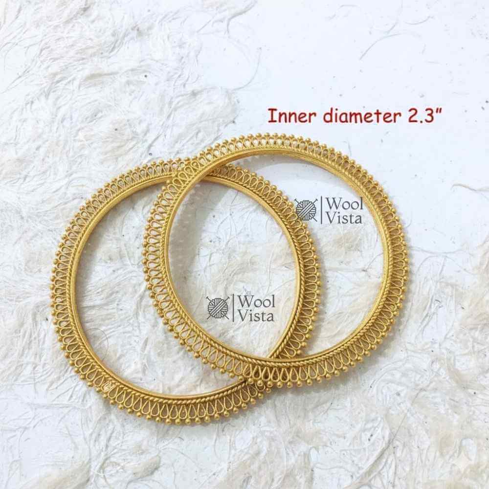 METAL BASES FOR BANGLES | KANGAN – DIY JEWELRY MAKING BRACELET FRAMES