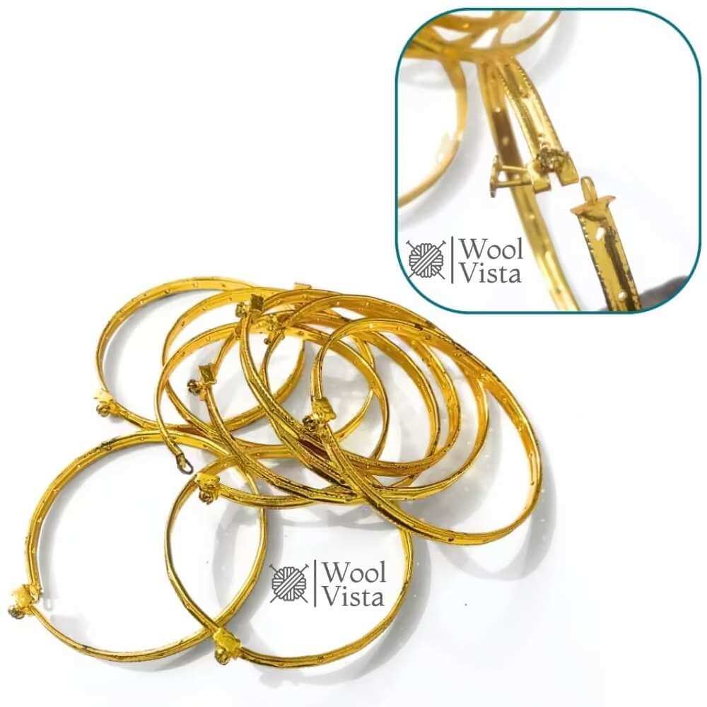 METAL LOCK BANGLE – DURABLE LOCKING BRACELET BASE FOR DIY JEWELRY MAKING, KANGAN DESIGN, HANDMADE BANGLES & CRAFT ACCESSORIES
