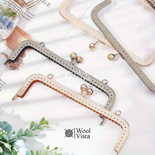 METAL PURSE FRAME HANDLE – IRON ALLOY WALLET & BAG MAKING ACCESSORY