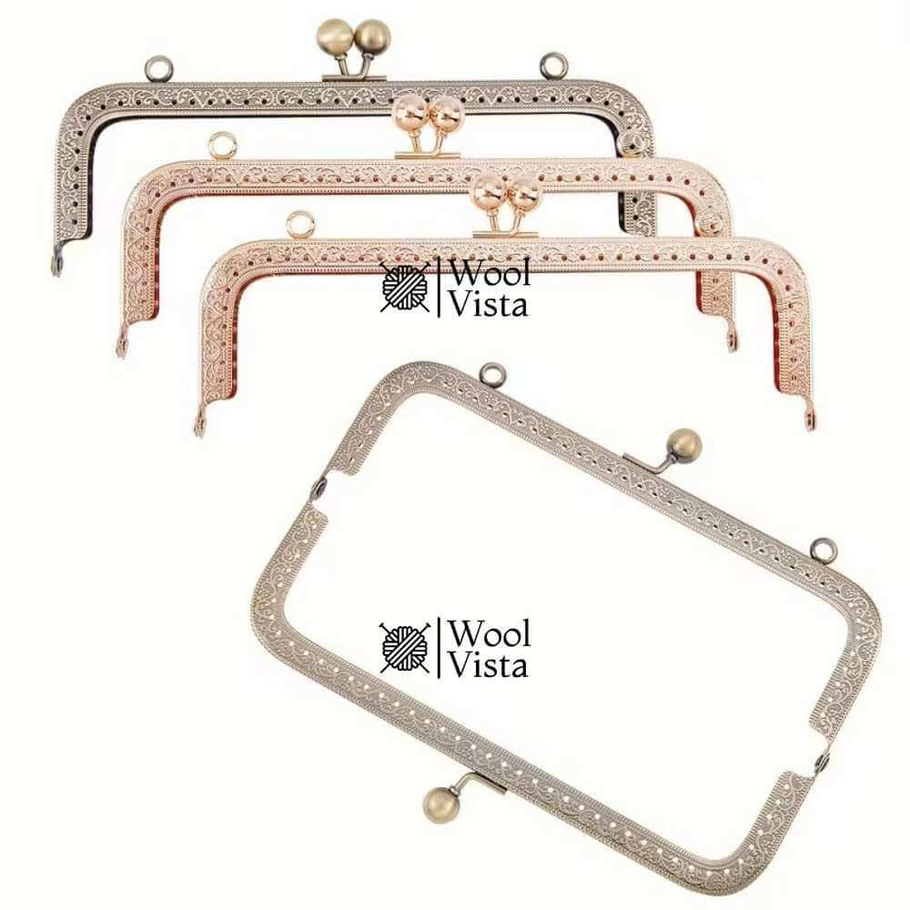 METAL PURSE FRAME HANDLE – IRON ALLOY WALLET & BAG MAKING ACCESSORY