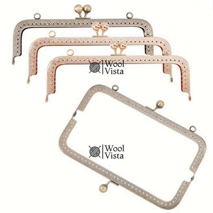 METAL PURSE FRAME HANDLE – IRON ALLOY WALLET & BAG MAKING ACCESSORY