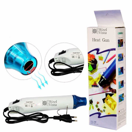 MINI HEAT GUN FOR RESIN ART, CRAFT EMBOSSING, EPOXY BUBBLE REMOVAL, DIY CRAFTS, PAINT DRYING & SHRINK WRAP – PORTABLE HOT AIR TOOL