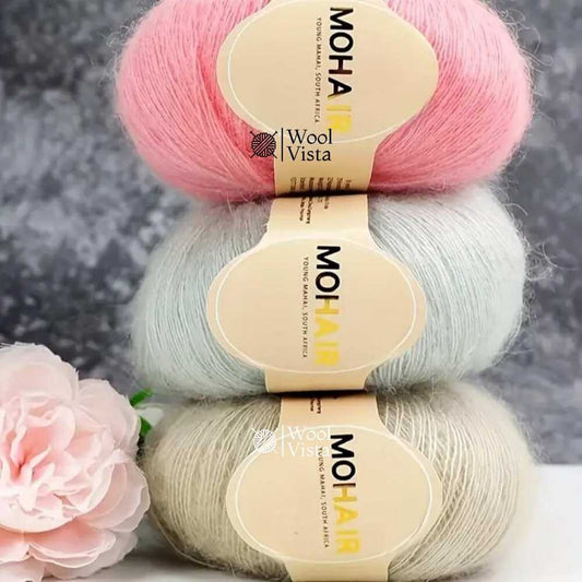 MOHAIR LUXURY YARN SET – SOFT & FLUFFY LONG FIBER YARN - (PACK OF 6)