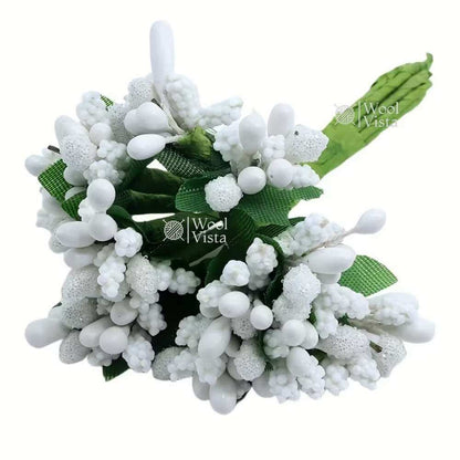 MULBERRY STEM ARTIFICIAL STAMEN & PISTIL BOUQUET – DIY WEDDING DECOR, WREATH, SCRAPBOOKING & FLORAL CRAFT ACCESSORIES