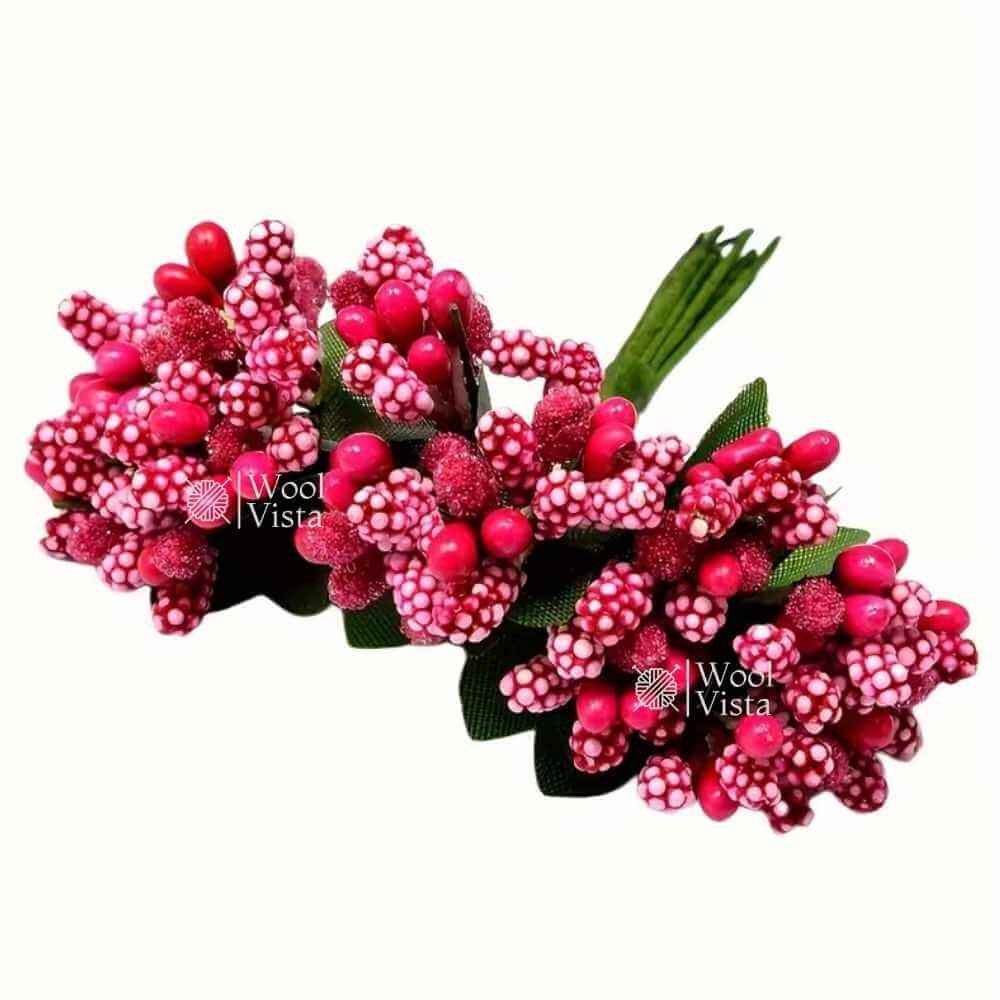 MULBERRY STEM ARTIFICIAL STAMEN & PISTIL BOUQUET – DIY WEDDING DECOR, WREATH, SCRAPBOOKING & FLORAL CRAFT ACCESSORIES