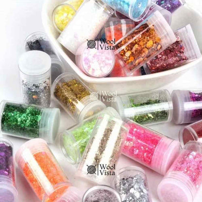 MULTICOLOR FLASH SEQUINS (SET OF 12) – MAKEUP, NAIL ART, RESIN & JEWELRY DIY MATERIAL