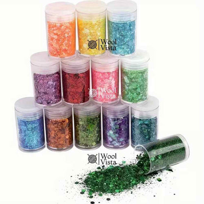 MULTICOLOR FLASH SEQUINS (SET OF 12) – MAKEUP, NAIL ART, RESIN & JEWELRY DIY MATERIAL
