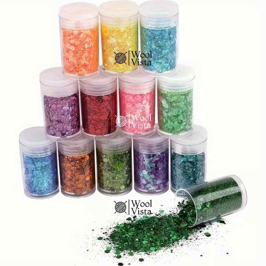 MULTICOLOR FLASH SEQUINS (SET OF 12) – MAKEUP, NAIL ART, RESIN & JEWELRY DIY MATERIAL