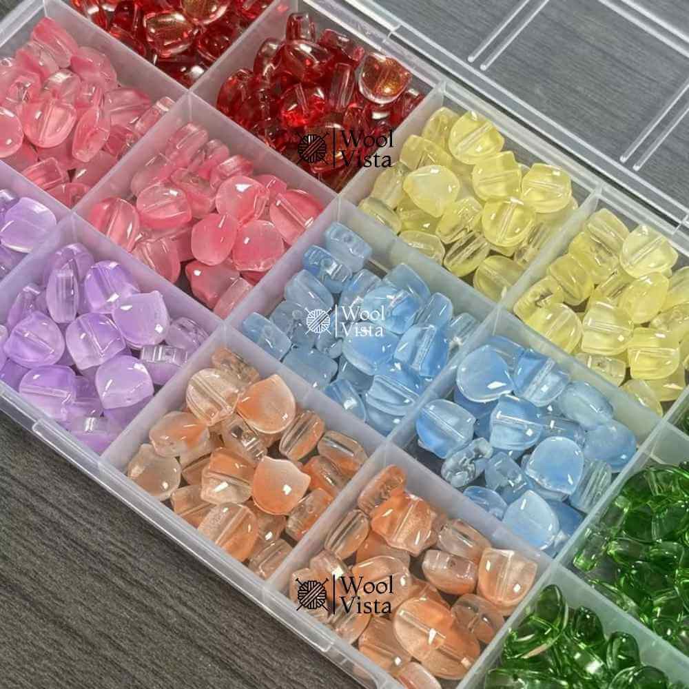 MULTICOLOR GLASS BEADS 300PCS – DIY JEWELRY & CRAFT SUPPLIES