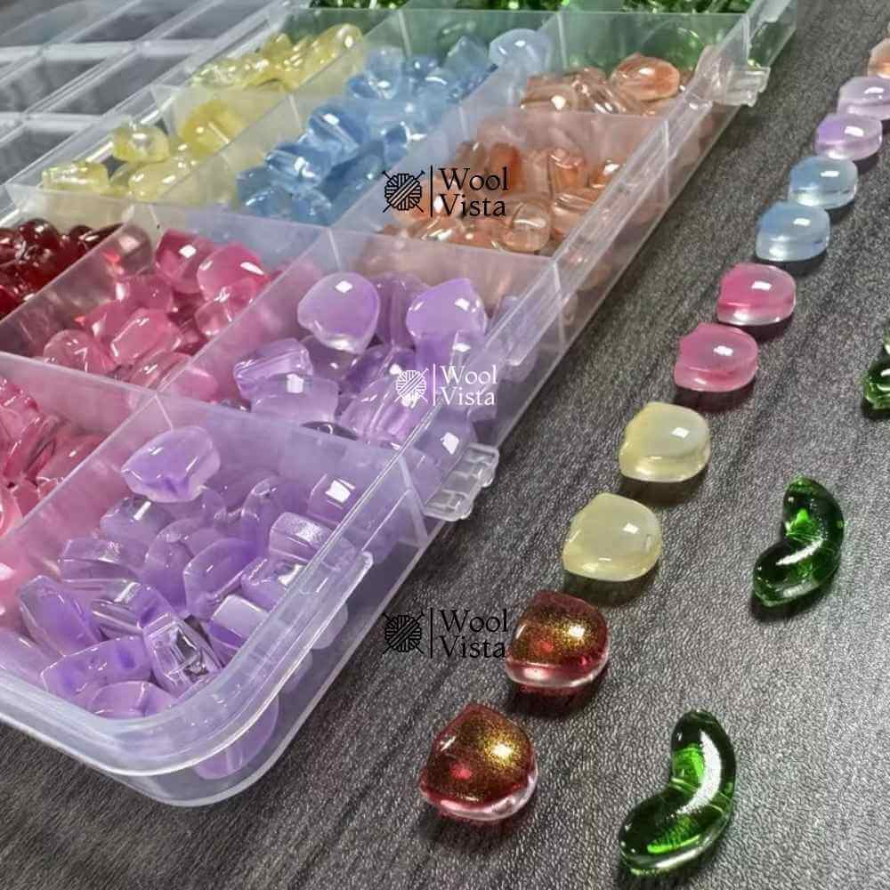 MULTICOLOR GLASS BEADS 300PCS – DIY JEWELRY & CRAFT SUPPLIES