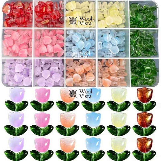 MULTICOLOR GLASS BEADS 300PCS – DIY JEWELRY & CRAFT SUPPLIES