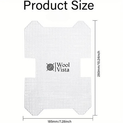 PLASTIC RECTANGLE CANVAS MESH SHEETS FOR BAGS AND DIY ACCESSORIES