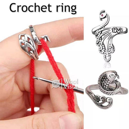 METAL CROCHET RING - (PACK OF 2)