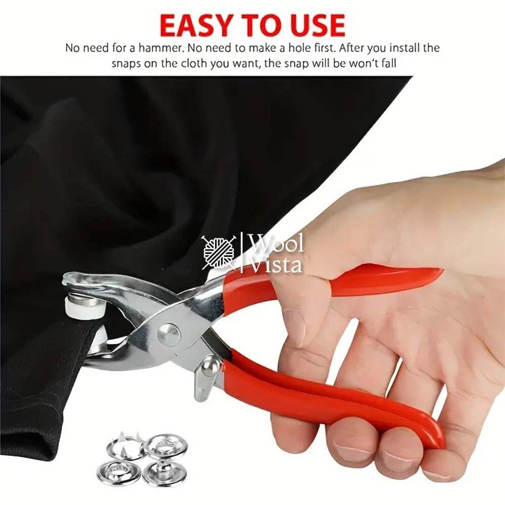 METAL SNAP BUTTON PLIER TOOL KIT