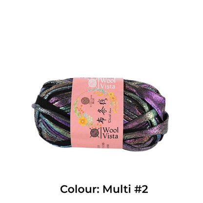 SOFT METALLIC T-SHIRT YARN - FOR CROCHET AND BAG MAKING CRAFTING