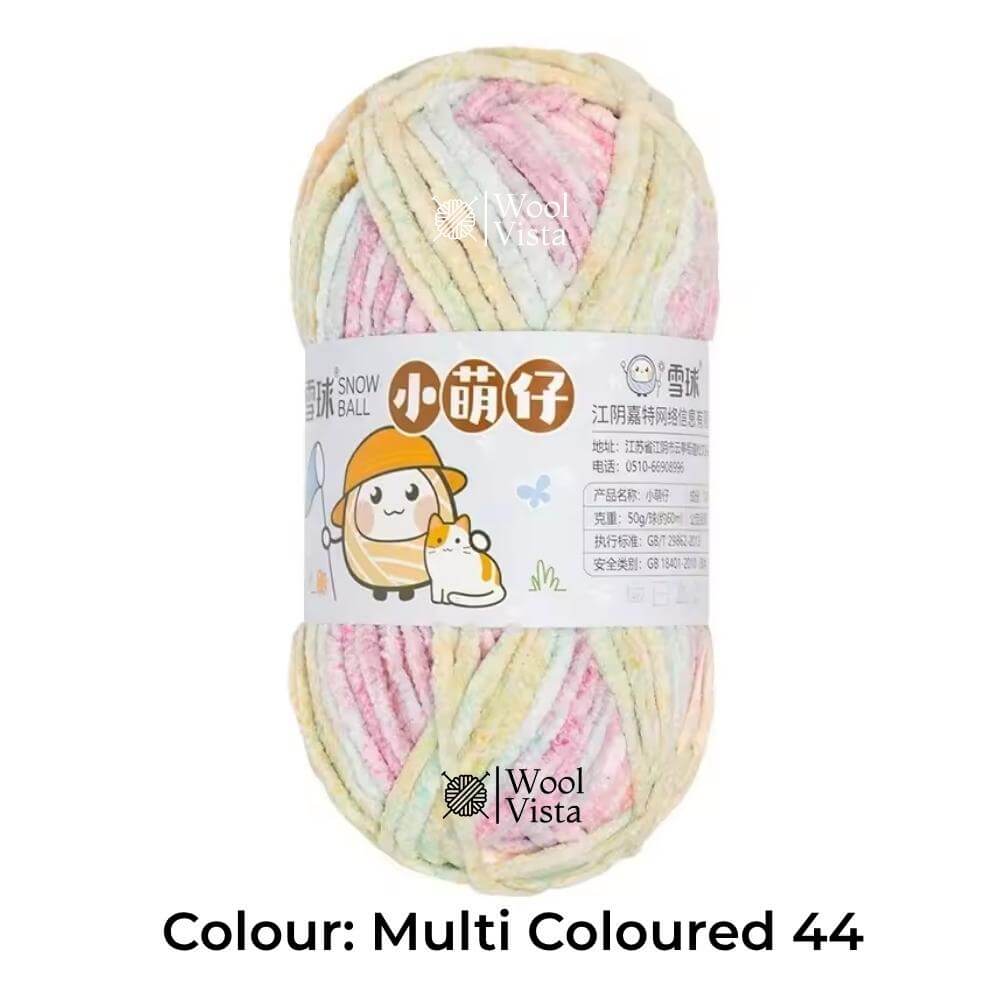 THIN CHENILLE PLUSH YARN – SOFT BLANKET & CROCHET YARN FOR KNITTING, DIY CRAFTS