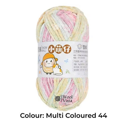 THIN CHENILLE PLUSH YARN – SOFT BLANKET & CROCHET YARN FOR KNITTING, DIY CRAFTS