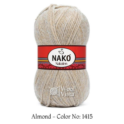 NAKO NAKOLEN - 49% WOOL, 51% PREMIUM ACRYLIC