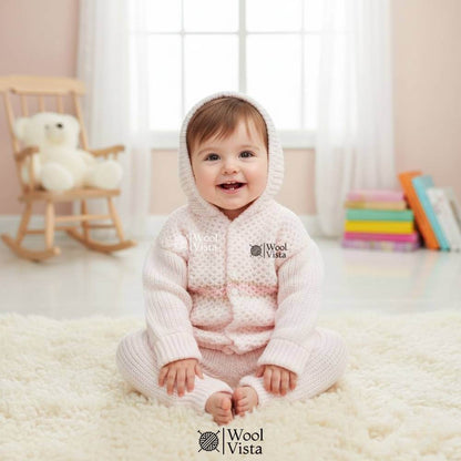 NEWBORN BABY WOOLEN SUIT 3-PIECE OUTFIT (SHIRT, TROUSER & CAP)– SET OF 3 SUITS (0-6/M)