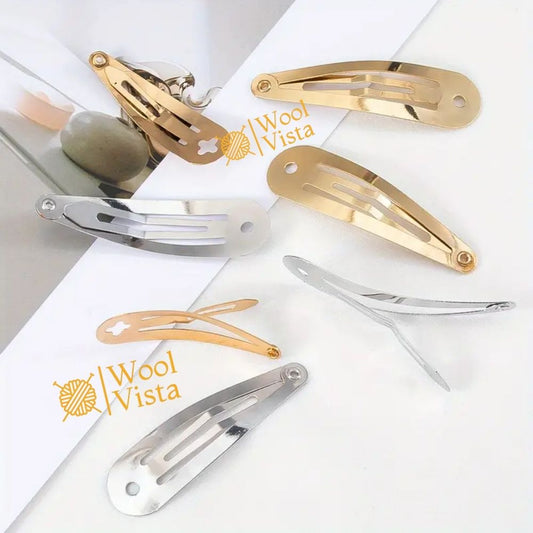 SILVER CLASSIC METAL BB HAIR CLIPS 10PCS – STYLISH BANGS CLIPS FOR WOMEN, DIY HAIR ACCESSORIES FOR DAILY WEAR & CRAFTING