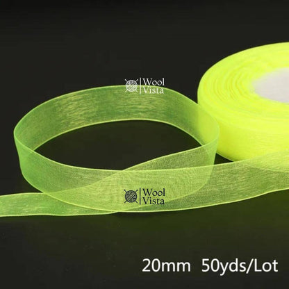 ORGANZA RIBBONS –  DECORATIVE RIBBON FOR GIFT WRAPPING, CRAFTS & PARTY DECOR