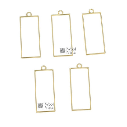 OPEN BEZELS HOLLOW FRAME PENDANTS – JEWELRY CASTING MOLDS FOR RESIN, NECKLACES & EARRING MAKING SUPPLIES