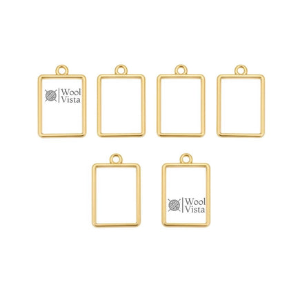 OPEN BEZELS HOLLOW FRAME PENDANTS – JEWELRY CASTING MOLDS FOR RESIN, NECKLACES & EARRING MAKING SUPPLIES