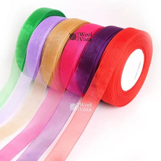 ORGANZA RIBBONS –  DECORATIVE RIBBON FOR GIFT WRAPPING, CRAFTS & PARTY DECOR