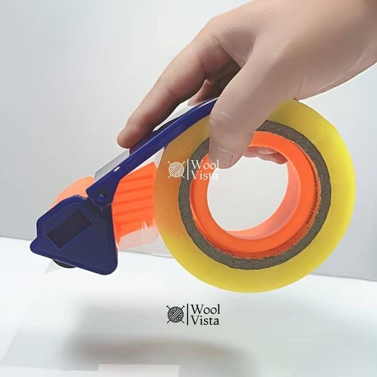 PLASTIC TAPE CUTTER & SEALER FOR 4.5–5CM PACKING TAPE – WAREHOUSE & COURIER PACKAGING DISPENSER