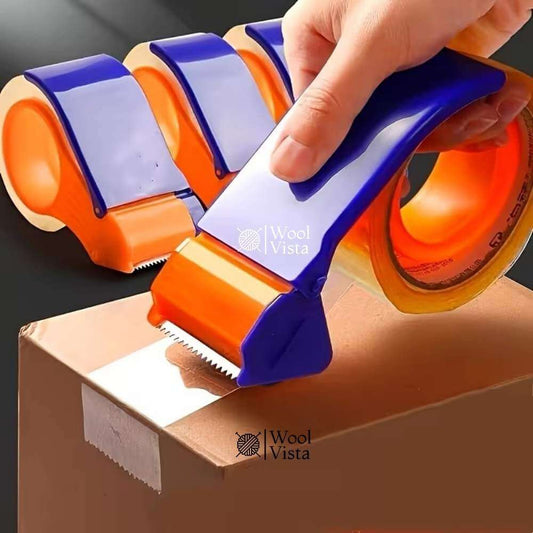 PLASTIC TAPE CUTTER & SEALER FOR 4.5–5CM PACKING TAPE – WAREHOUSE & COURIER PACKAGING DISPENSER