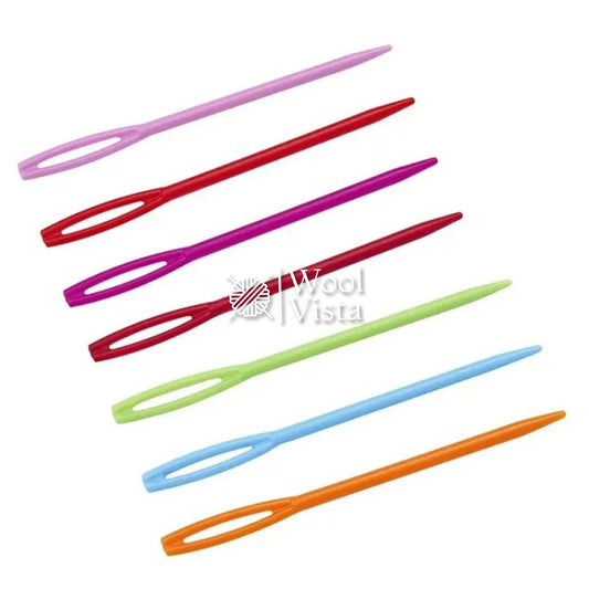 PLASTIC TAPESTRY WOOL YARN KNITTING NEEDLES - (PACK OF 10)