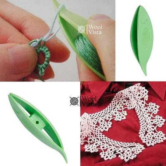 PLASTIC TATTING SHUTTLE – LACE MAKING TOOL FOR HAND TATTING & FINE THREAD CRAFTS