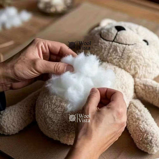 POLYESTER FILLING 500 GRAMS – TOY STUFFING & CRAFT POLYFILL FOR PILLOWS, CUSHIONS & BAGS
