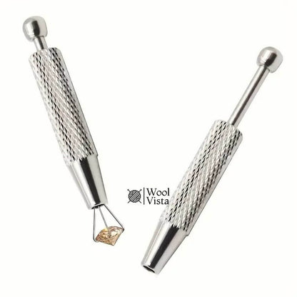 PRECISION 4-PRONG JEWELRY TWEEZERS – GEM & BEAD HOLDER TOOL FOR JEWELRY MAKING & CRAFTS