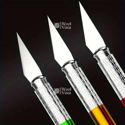 PRECISION CARVING KNIFE SET WITH ALUMINIUM ALLOY HANDLES & BLADES – (13 PCS) -TOOL KIT WITH STORAGE BOX