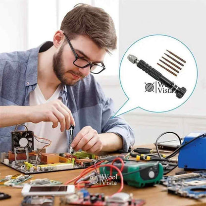 PRECISION SCREWDRIVER 5-IN-1  SET – MULTI-FUNCTIONAL REPAIR TOOL KIT