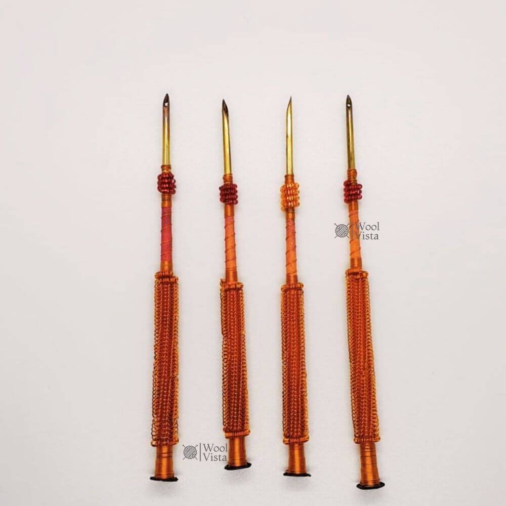 PUNCH NEEDLE (AAR) – SET OF 4, EMBROIDERY TOOL KIT FOR DIY CRAFTS & TEXTILE ART
