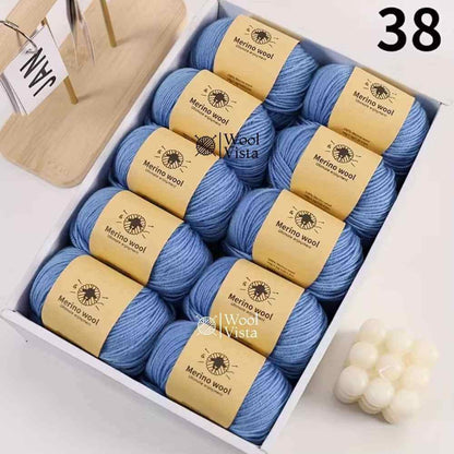 PURE WOOL FINELY WOVEN HAND-DYED YARN – 100% PURE WOOL FOR KNITTING & CROCHET