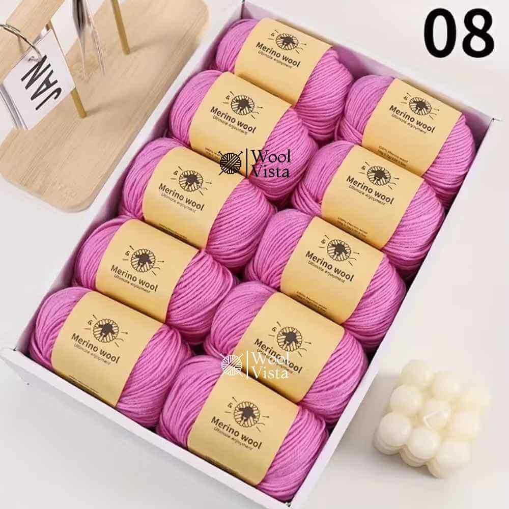 PURE WOOL FINELY WOVEN HAND-DYED YARN – 100% PURE WOOL FOR KNITTING & CROCHET