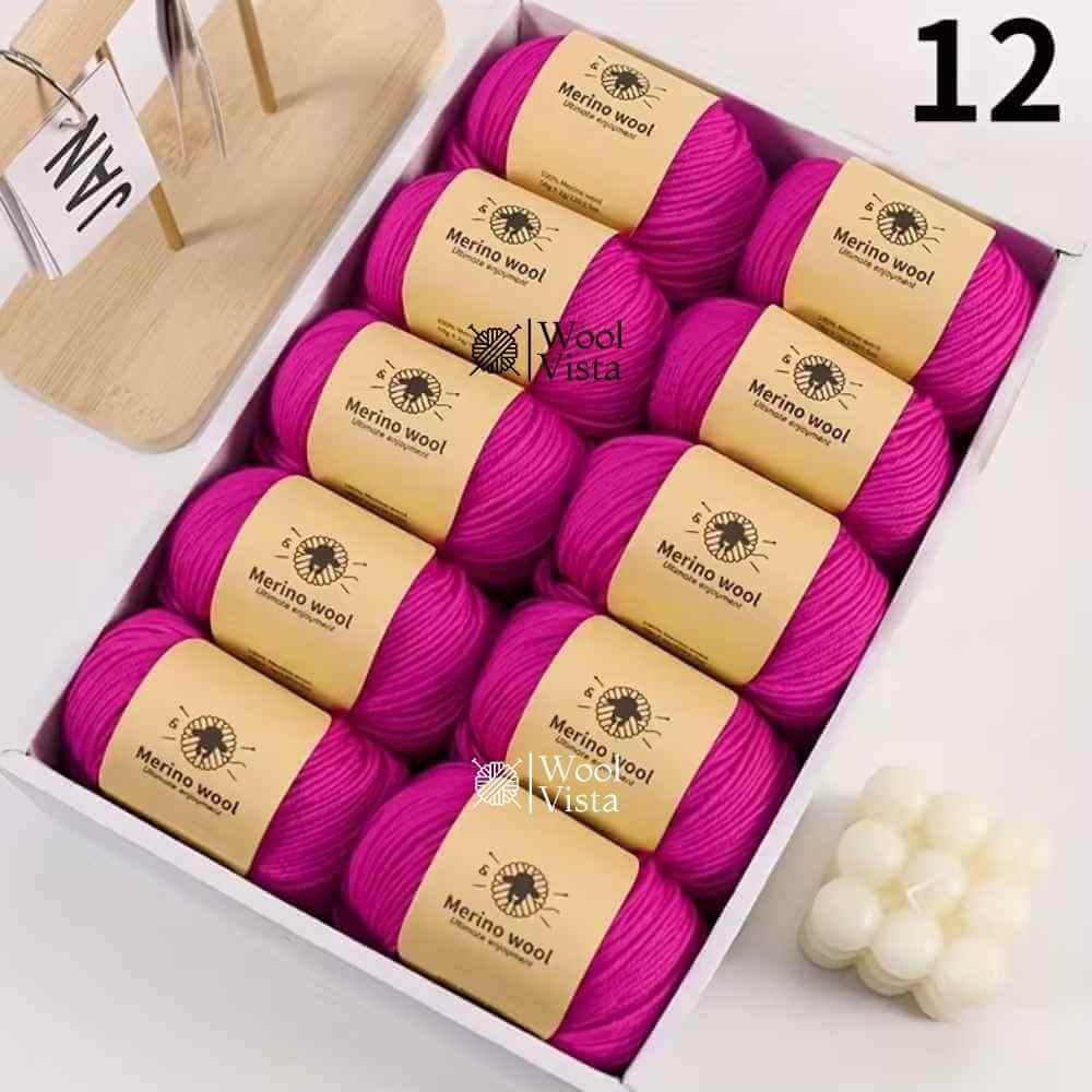 PURE WOOL FINELY WOVEN HAND-DYED YARN – 100% PURE WOOL FOR KNITTING & CROCHET