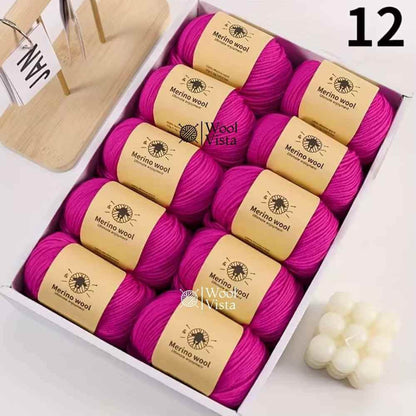 PURE WOOL FINELY WOVEN HAND-DYED YARN – 100% PURE WOOL FOR KNITTING & CROCHET