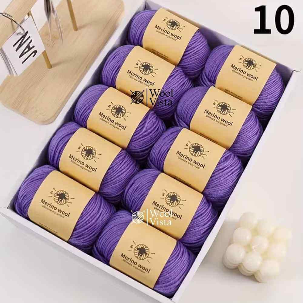 PURE WOOL FINELY WOVEN HAND-DYED YARN – 100% PURE WOOL FOR KNITTING & CROCHET