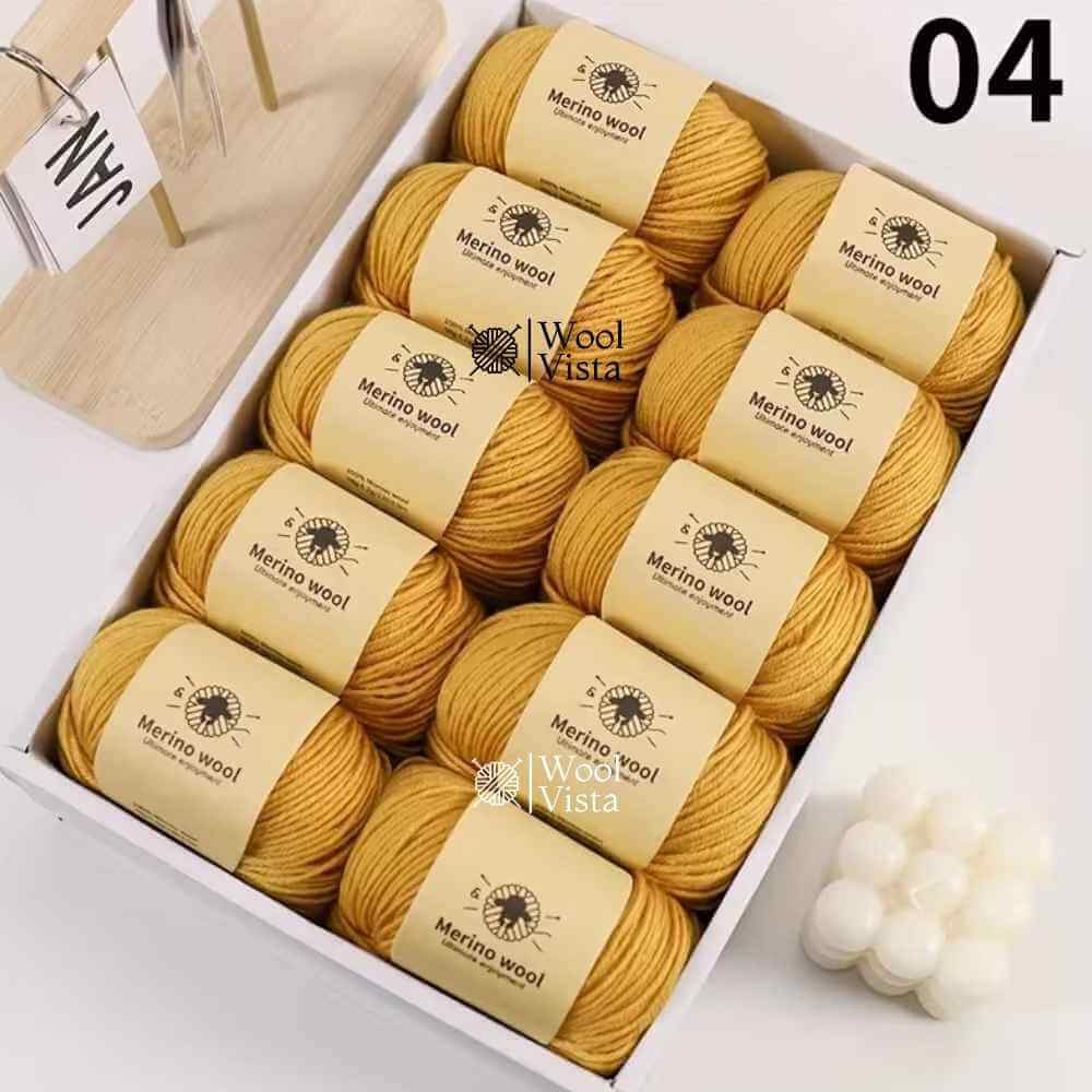 PURE WOOL FINELY WOVEN HAND-DYED YARN – 100% PURE WOOL FOR KNITTING & CROCHET