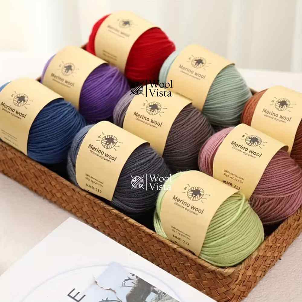 PURE WOOL FINELY WOVEN HAND-DYED YARN – 100% PURE WOOL FOR KNITTING & CROCHET