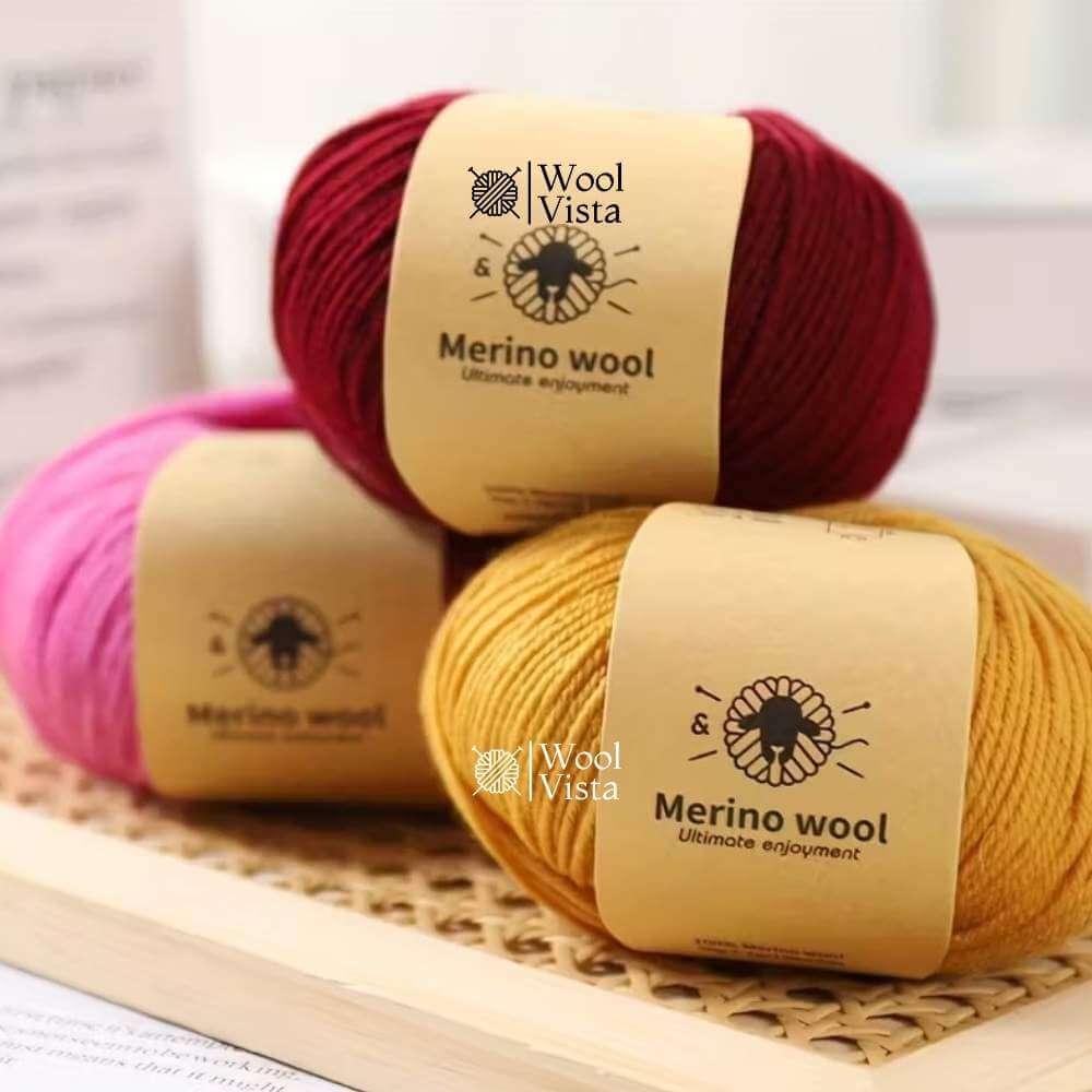 PURE WOOL FINELY WOVEN HAND-DYED YARN – 100% PURE WOOL FOR KNITTING & CROCHET
