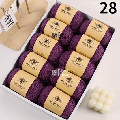 PURE WOOL FINELY WOVEN HAND-DYED YARN – 100% PURE WOOL FOR KNITTING & CROCHET