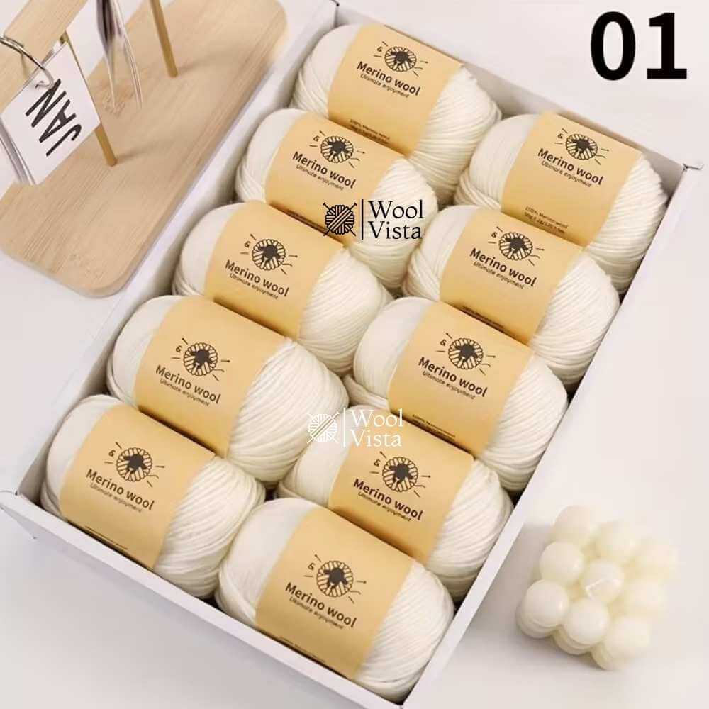 PURE WOOL FINELY WOVEN HAND-DYED YARN – 100% PURE WOOL FOR KNITTING & CROCHET