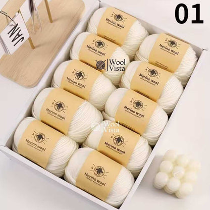 PURE WOOL FINELY WOVEN HAND-DYED YARN – 100% PURE WOOL FOR KNITTING & CROCHET