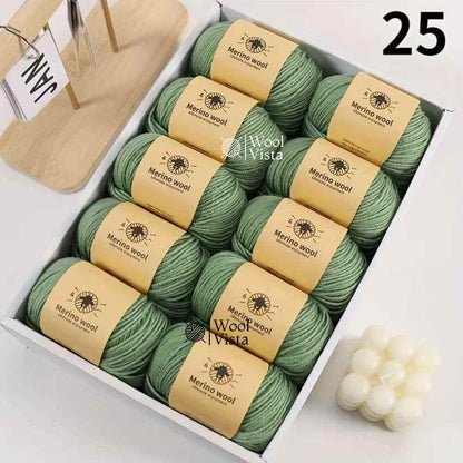 PURE WOOL FINELY WOVEN HAND-DYED YARN – 100% PURE WOOL FOR KNITTING & CROCHET